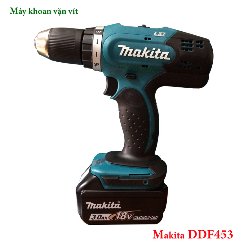 Máy khoan vặn vít dùng pin Makita DDF453